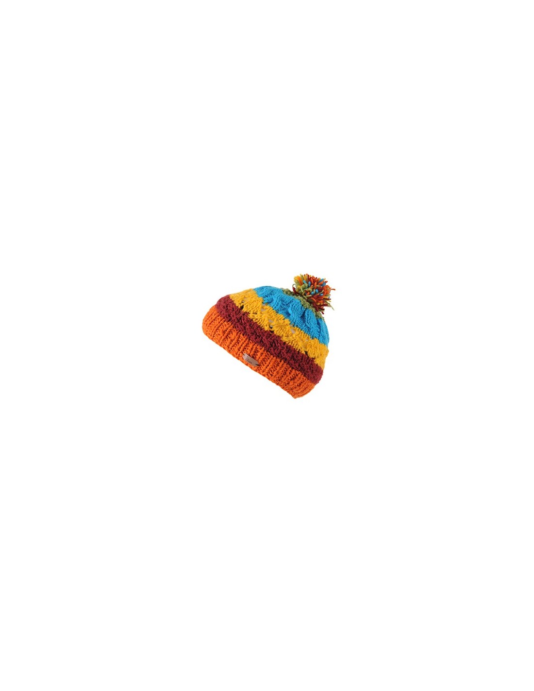 Bonnet Enfant Taille Unique - Violet Multicolore, Made In Belgium, 100% Acrylique